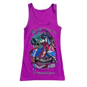 y2k womens pink tank top pirates den parker strip arizona small